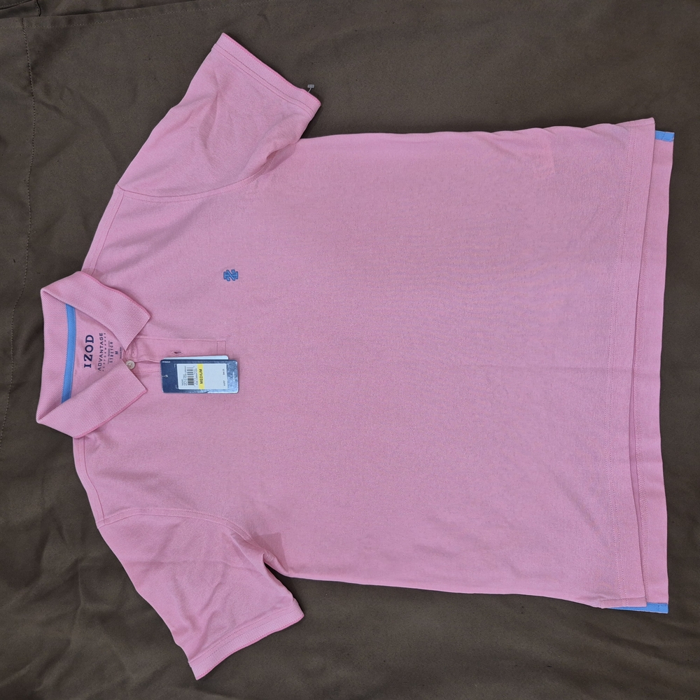 IZOD Men Pink Polo Shirt